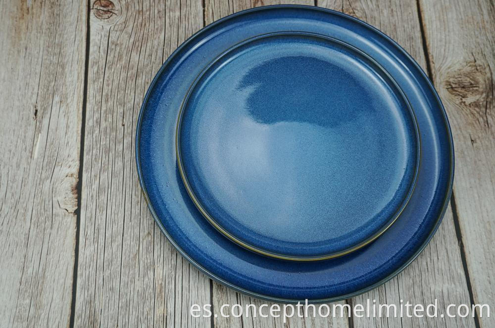 Reactive Glazed Stoneware Dinner Set In Starry Blue Ch22067 G05 4